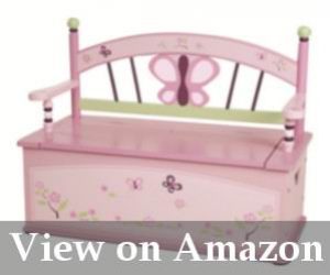 princess toy box bench