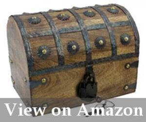 toy treasure chest with lock