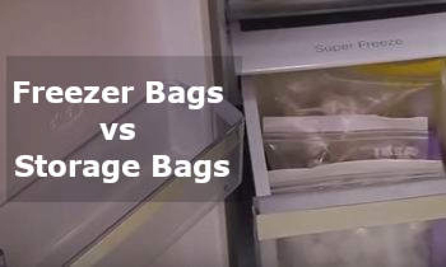Freezer Bags vs Storage Bags What is Better? Storage Box Reviews