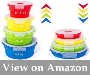 5 Best Silicone Food Storage Containers 2024! | Storage Box Reviews