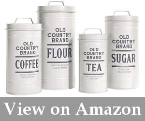 vintage canisters for flour and sugar