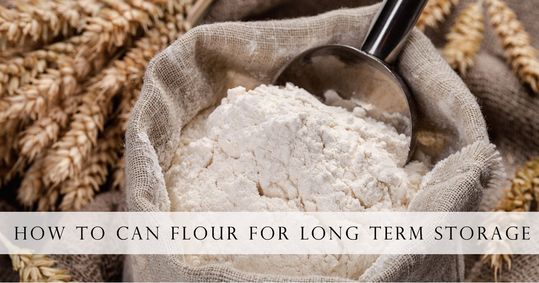 how to can flour for long term storage
